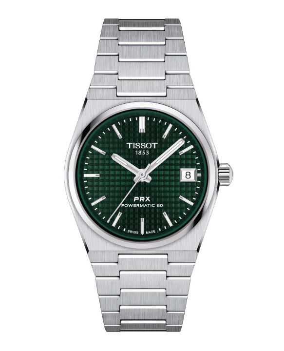 Tissot PRX 35mm Powermatic 80 with green dial