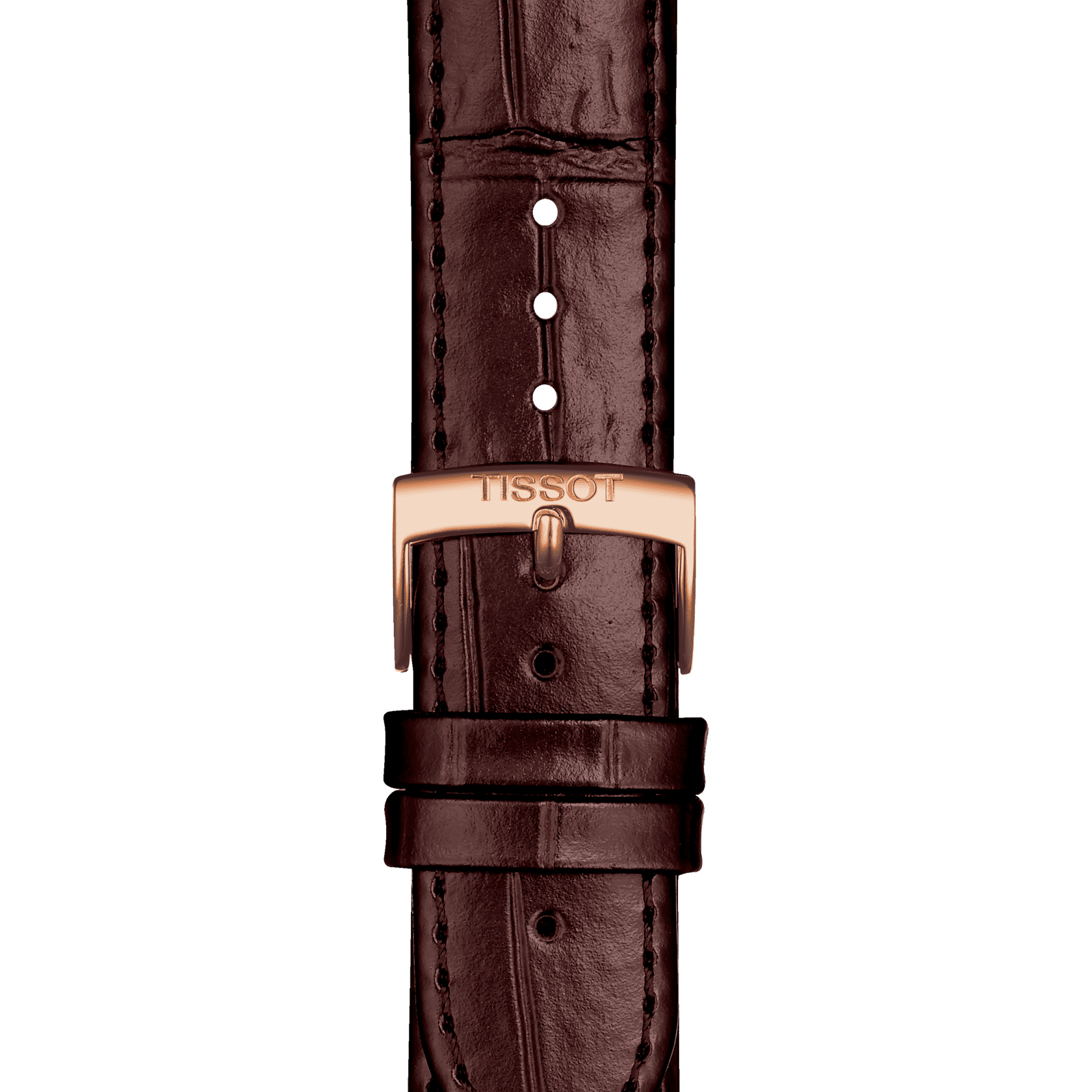 bracelete oficial Tissot pele castanha  20 mm