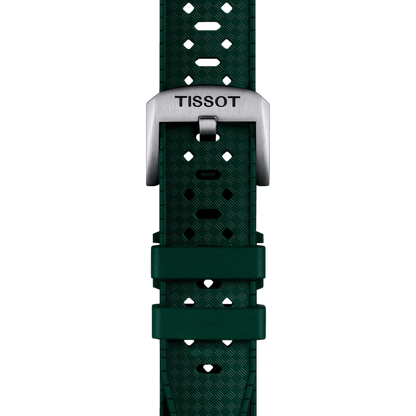 Bracelet officiel Tissot caoutchouc vert 20 mm