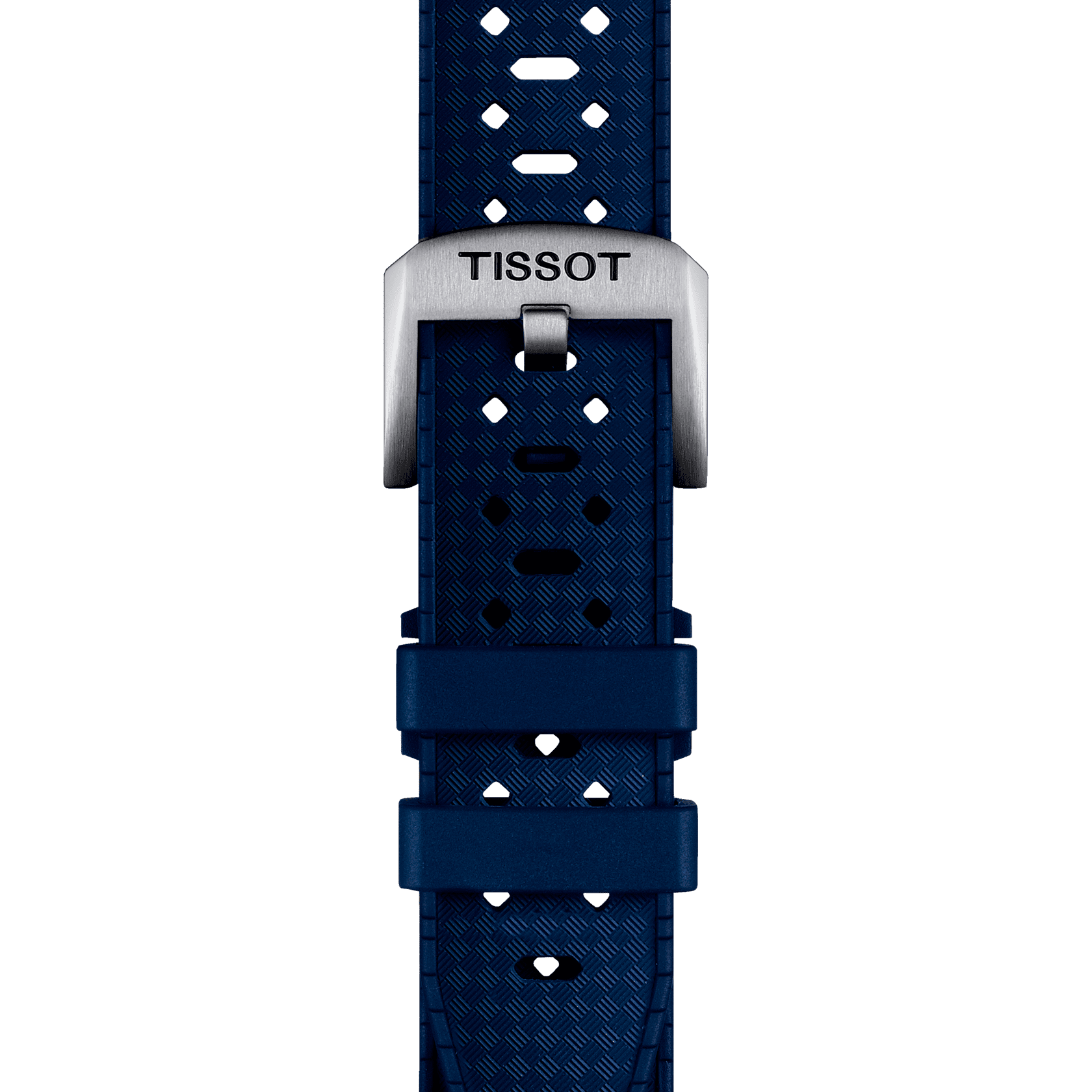 Bracelet Officiel Tissot Caoutchouc Bleu entre-cornes 20 mm